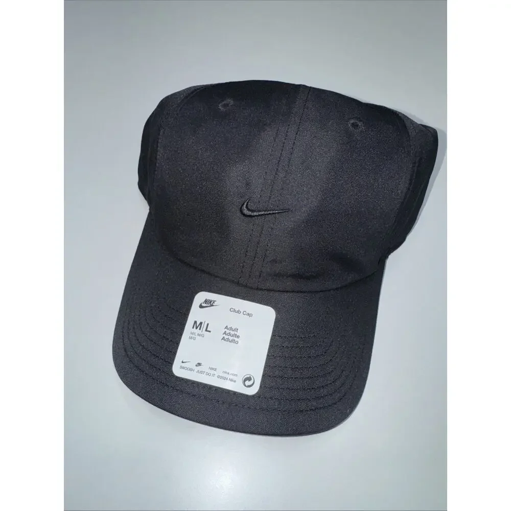 Nike Dri Fit Club Cap Green Swoosh Strapback Unisex Size L/XL HF5045 010 SAMPLE